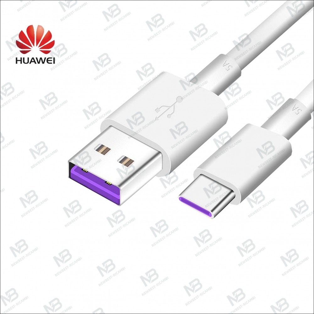 USB-A To USB-C Cable Huawei AP71 40W 5A 1m White 4072007 Bulk