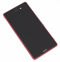 Sony Xperia M4 Aqua E2303 touch+lcd+frame black frame red original