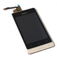 sony xperia go st27i touch+lcd+frame white