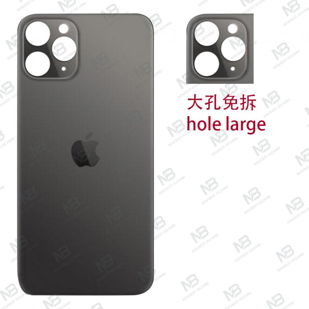 iPhone 11 pro back cover glass camera hole large black