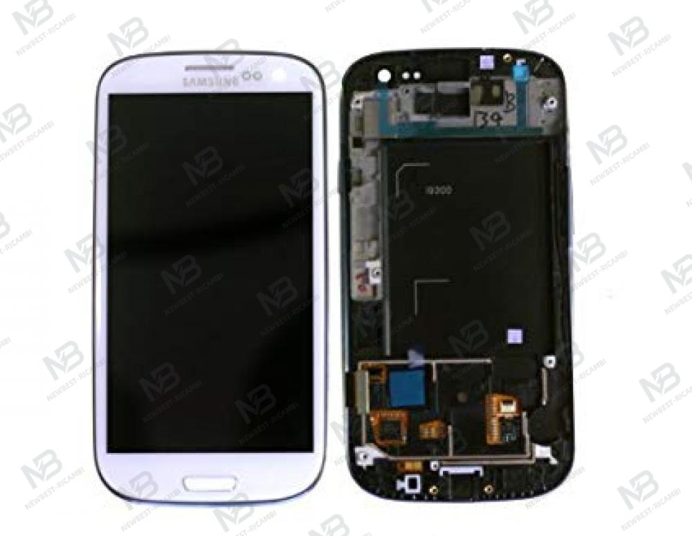 samsung galaxy s3 i9300 touch+lcd+frame white original Service Pack