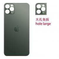 iPhone 11 pro max back cover glass camera hole large green