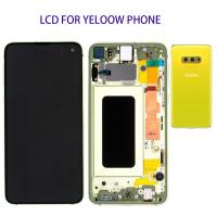 Samsung Galaxy S10e G970f Touch+Lcd+Frame Yellow Original Service Pack