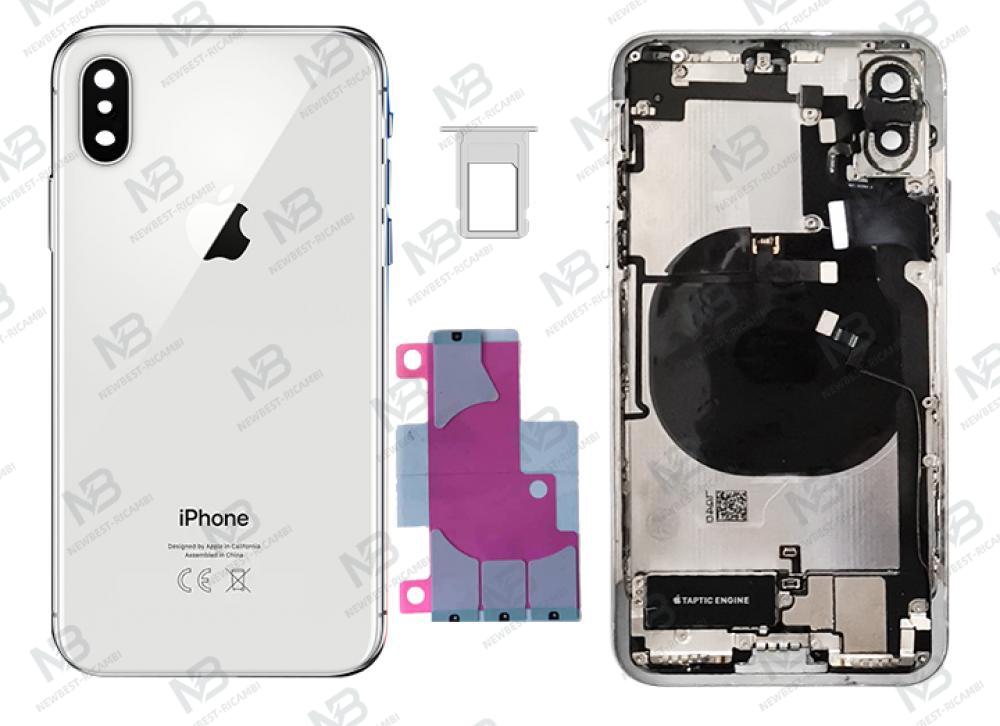 iphone X back cover with frame+accessories white original