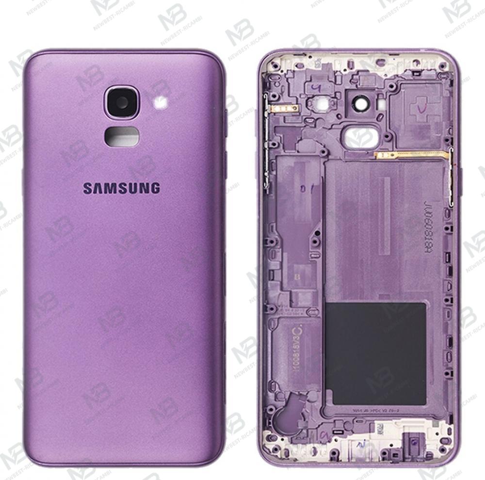 samsung galaxy j6 2018 j600 back cover frame purple