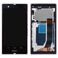Sony Xperia Z Lt36i L36h C6603 C6602 Touch+Lcd+Frame Violet