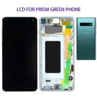 Samsung Galaxy S10 G973f Touch+Lcd+Frame Green Service Pack
