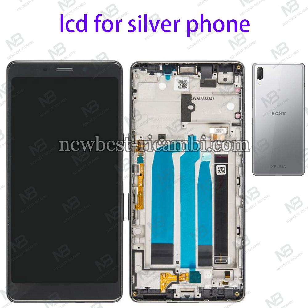 sony xperia l3 touch+lcd+frame silver original