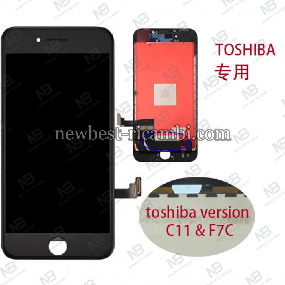 iphone 7 plus touch+lcd+frame change glass black toshiba version