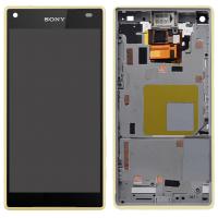 Sony Xperia Z5 Compact Mini E5803 touch+lcd+frame yellow original