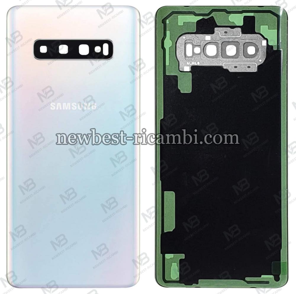 samsung galaxy S10 plus G975f back cover+camera glass prism white AAA