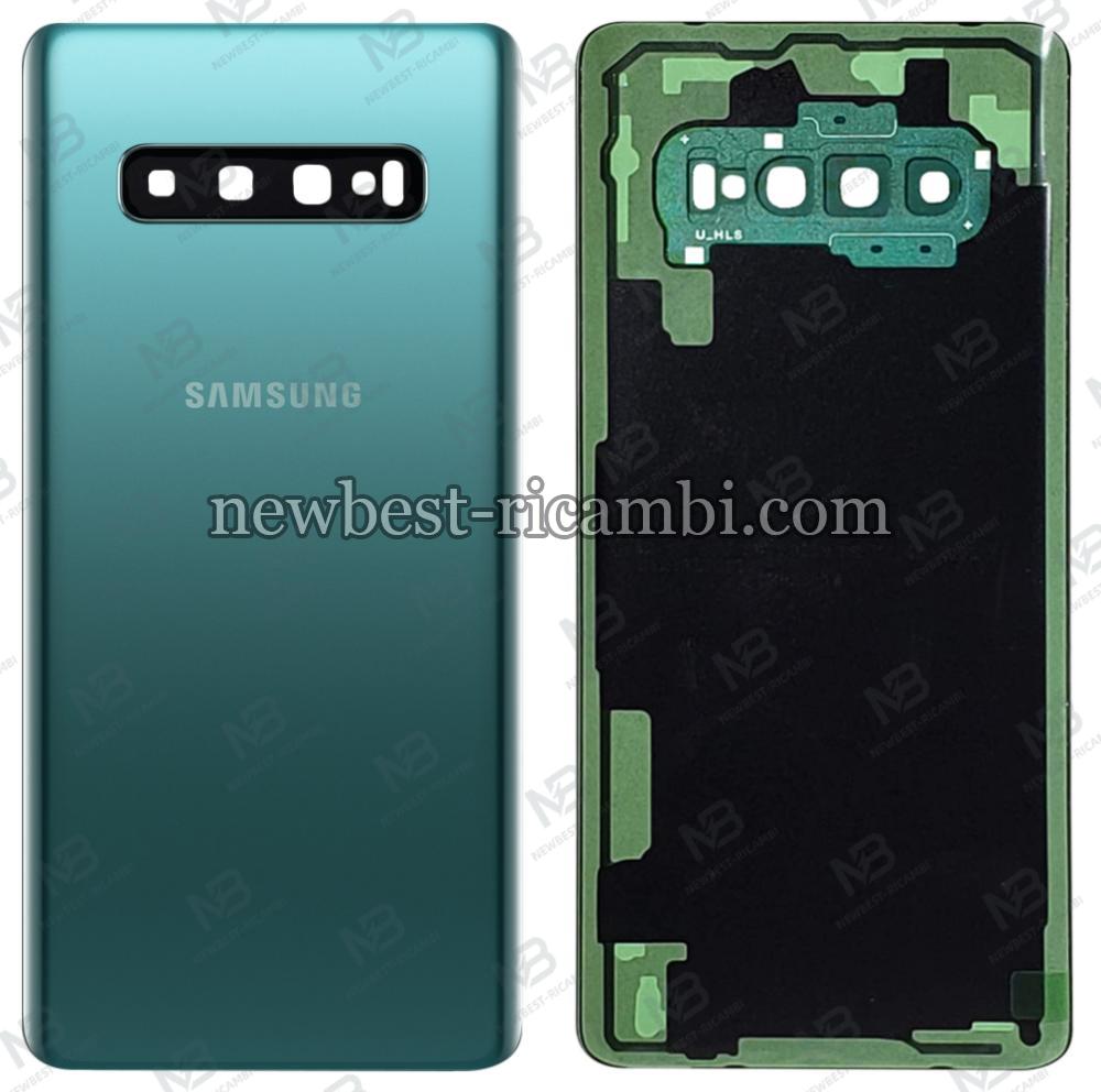 samsung galaxy S10 plus G975f back cover+camera glass prism green AAA