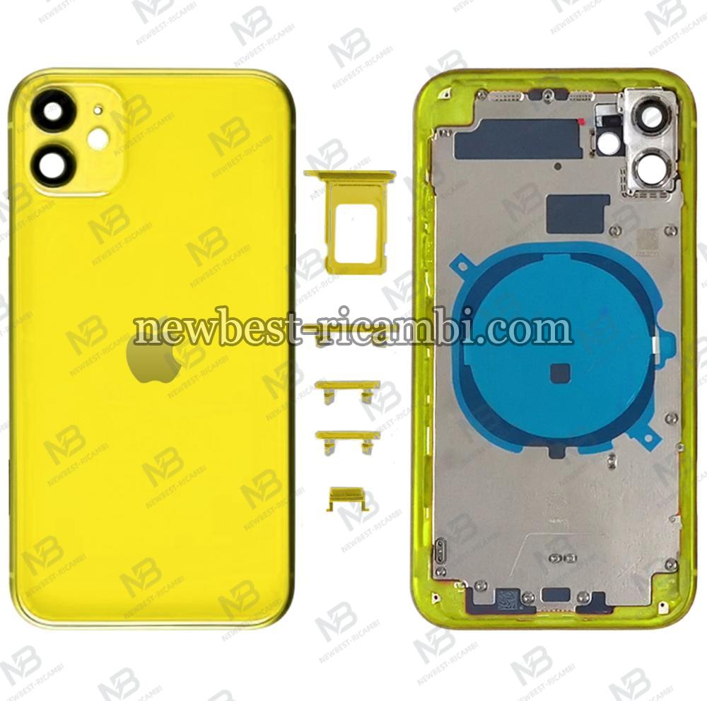 iPhone 11 back cover with frame yellow OEM
