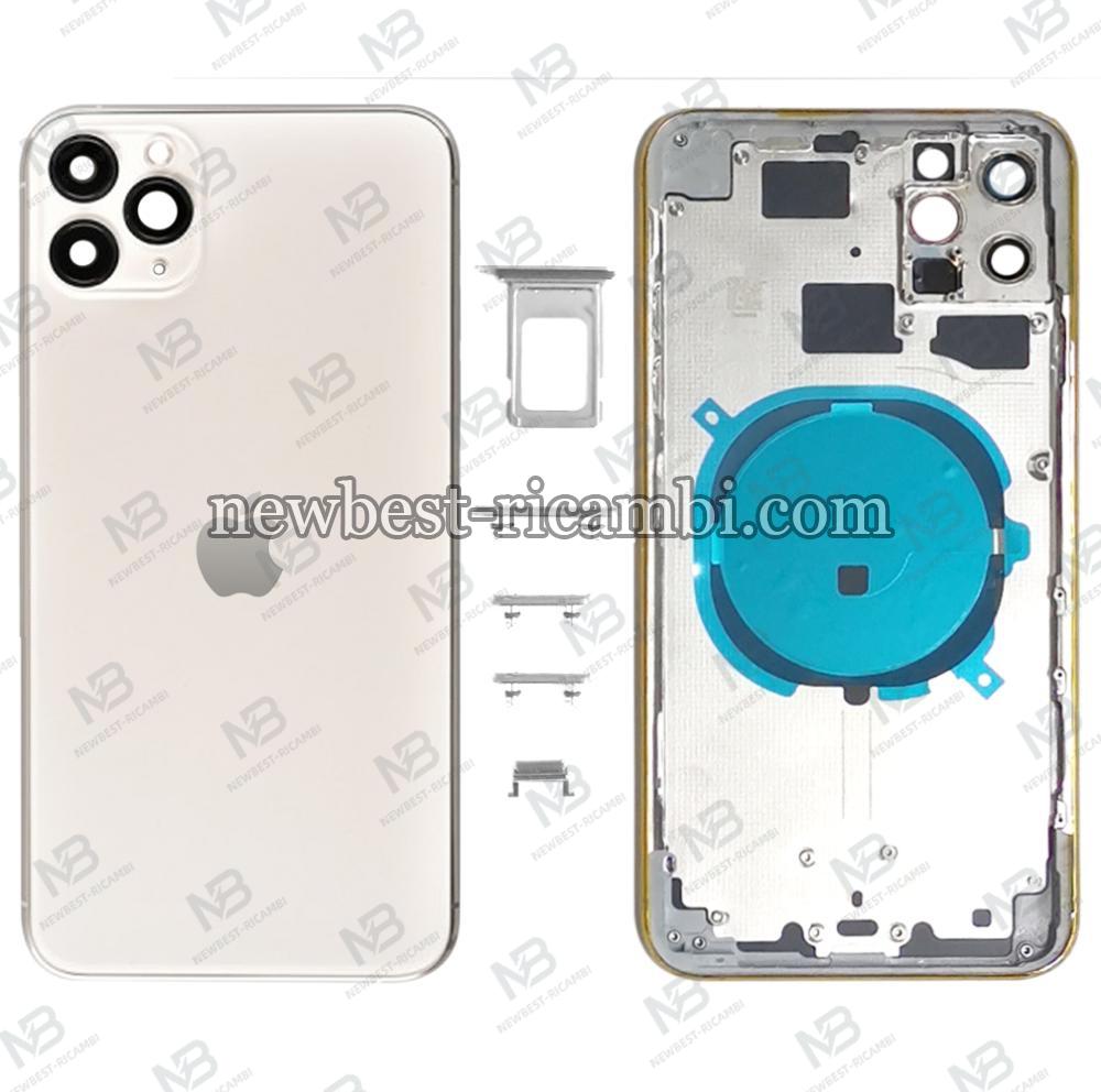 iPhone 11 Pro Back Cover With Frame White OEM