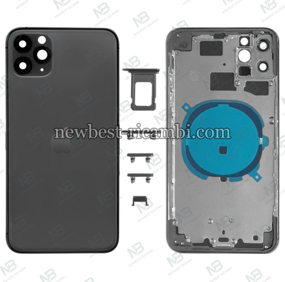 iPhone 11 pro max back cover with frame black OEM
