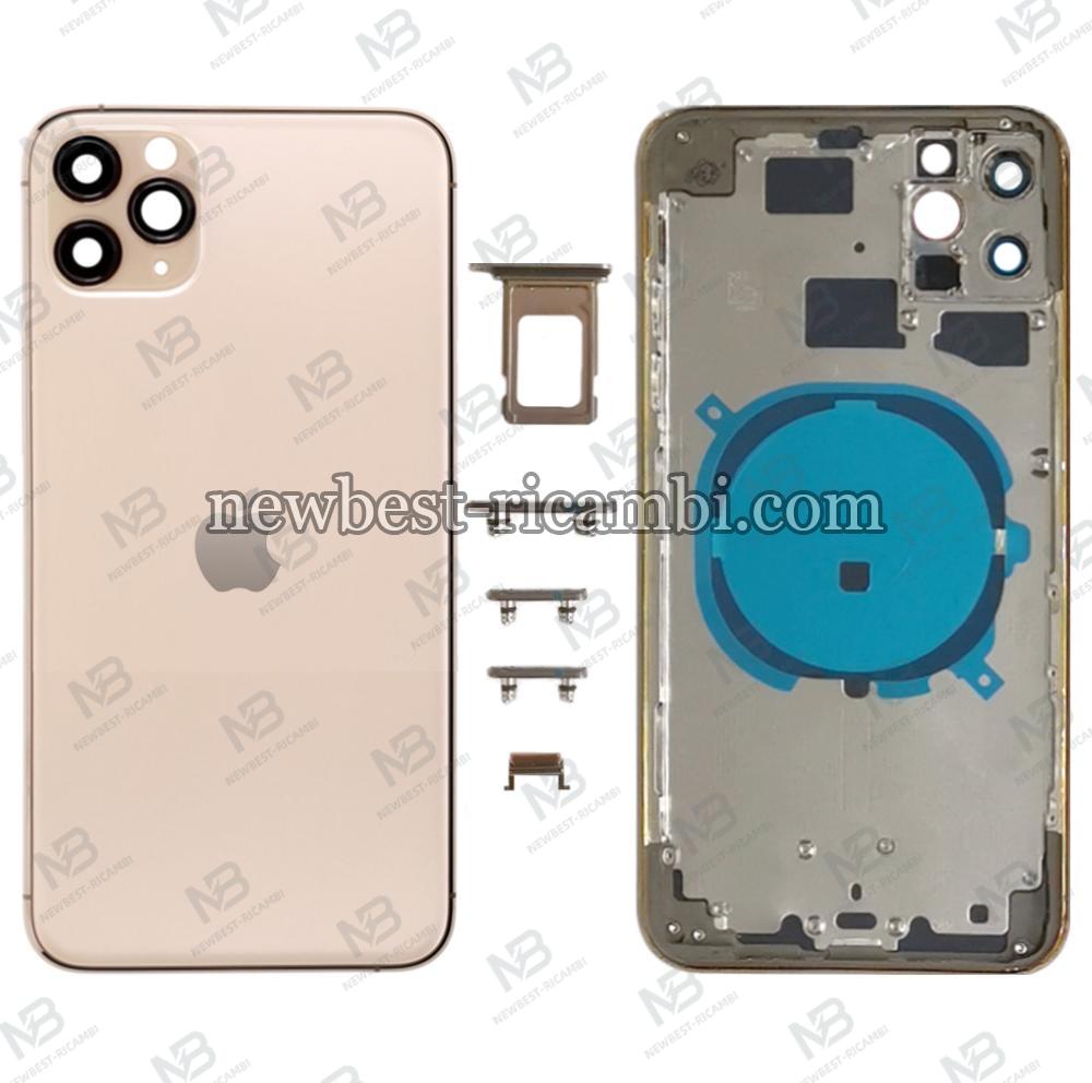 iPhone 11 pro max back cover with frame gold OEM