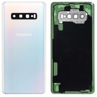 samsung galaxy S10 plus G975f back cover+camera glass prism white AAA