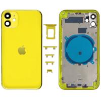 iPhone 11 back cover with frame yellow OEM