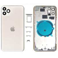 iPhone 11 pro max back cover with frame white OEM