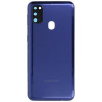 Samsung Galaxy M21 M215 Back Cover+Camera Glass Blue Original