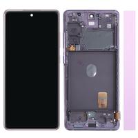 Samsung Galaxy S20 FE G780/G781 Touch+Lcd+Frame Purple Service Pack