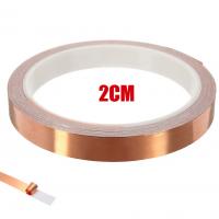 2CM Adhesive Conductive Copper Foil Tape Single-sided Copper Slug Roll Tape Width