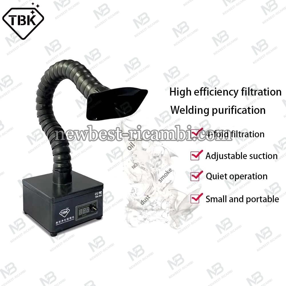 TBK-638 Mini Fume Extractor High Filtering Smoke Purifier for Laser Separating Machine LCD Phone Repair
