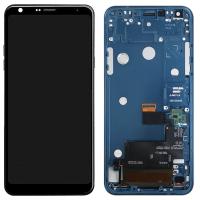 LG Q7 LMQ610EM touch+lcd+frame blue mono sim original