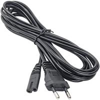 Power Cord 1.5M EU Slim Plug 2pin AC Power Cable Notebook