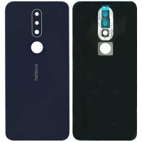 nokia 6.1 plus back cover+camera glass blue