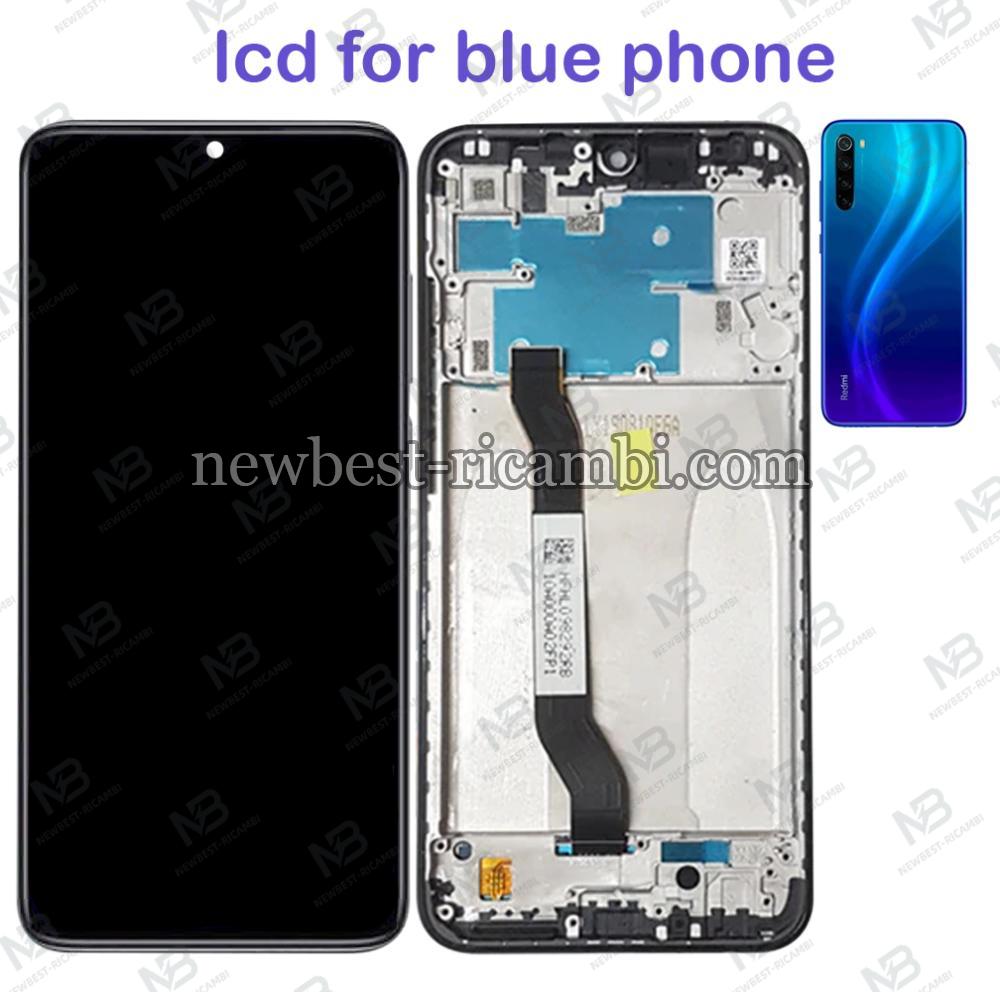 xiaomi redmi note 8 touch+lcd+frame blue