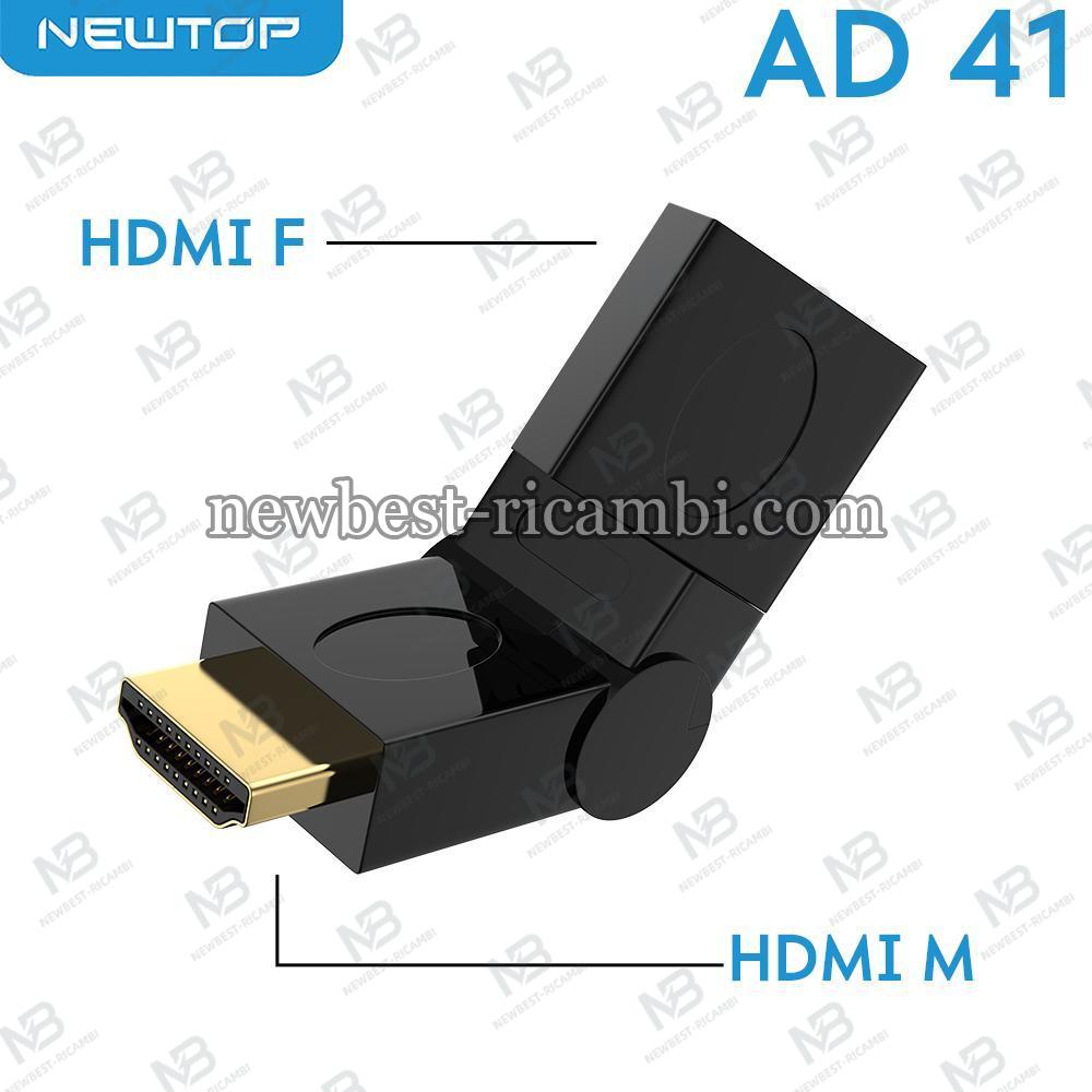 NEWTOP AD41 ADATTATORE HDMI F/M 360°