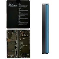 Samsung Galaxy Fold 2 5G F916 Touch+Lcd+Frame Black(Blue Hinge) Original Service Pack