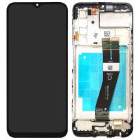Samsung Galaxy A03s A037g EU Touch+Lcd+Frame Black Service Pack