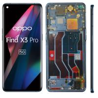 Oppo Find X3 Pro Touch+Lcd+Frame Blue Original Service Pack