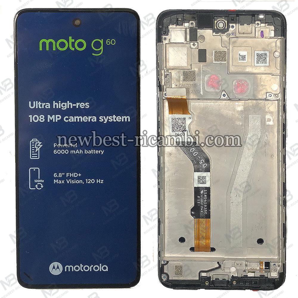 Motorola Moto G60 XT2135-2 Touch+Lcd+Frame Black