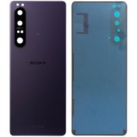 Sony Xperia 1 II（2 generation) Back Cover+Camera Glass Purple Original