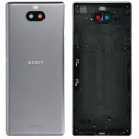 Sony Xperia 10 Plus Back Cover+Camera Glass Silver Original