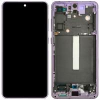 Samsung Galaxy S21 FE 5G G990 Touch+Lcd+Frame Violet Original Service Pack