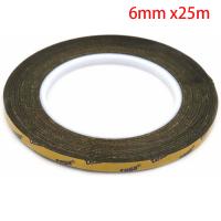 Tesa 51965 Double Sided adhesive Tape Black 6mm x 25 meter