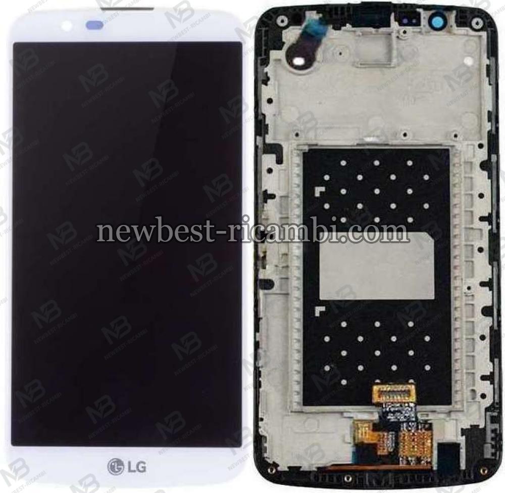 LG K10 K410 K420 K430 Touch+Lcd+Frame White