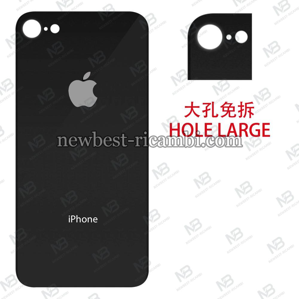 iphone 8g back cover black camera hole large