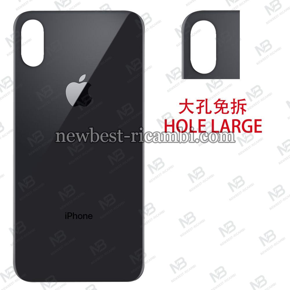 iphone xs max back cover black camera hole large
