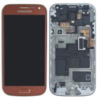 samsung s4 mini i9195 touch+lcd+frame brown original Service Pack