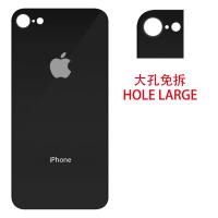 iphone 8g back cover black camera hole large
