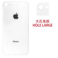 iphone 8g back cover white camera hole large