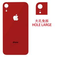 iphone xr back cover red camera hole large