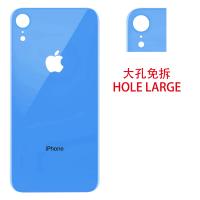 iphone xr back cover blue camera hole large