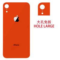 iphone xr back cover orange camera hole large