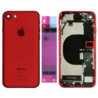 iphone 8g  back cover with frame full accessories red OEM